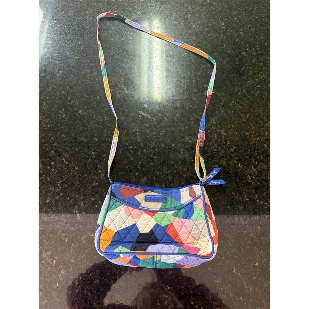 Vera Bradley Geometric Colorful Crossbody Purse Bag Handbag Quilted Y2K Vibes